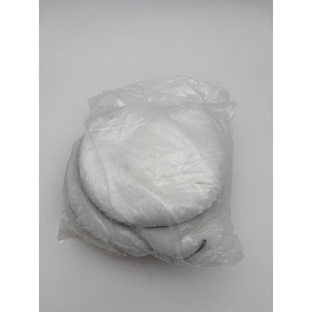 QWORK 6 Inch Wool Buffing Pad‎ M14 Drill Adapter Polishing Kit White W/ Backing